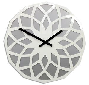Moderné nástenné hodiny LOTOS STONE WHITEH