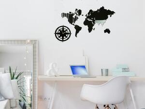 Moderné nástenné hodiny WORLD MAP
