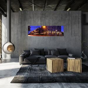 Nočné ulice - obraz do bytu (Obraz 170x50cm)