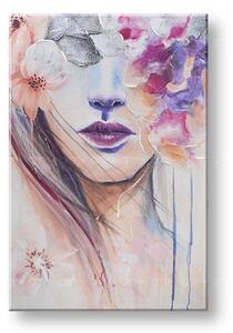Maľovaný obraz na stenu ŽENA 60x90 cm
