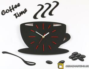 Moderné nástenné hodiny Red Satin Cup