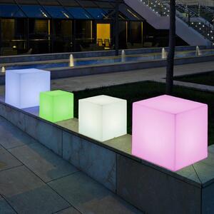 Solárne svetlo Newgarden Cuby cube, výška 32 cm