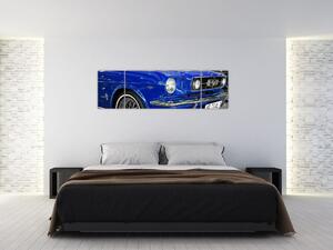 Modré auto - obraz (Obraz 170x50cm)