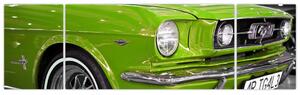 Zelené auto - obraz (Obraz 170x50cm)