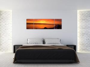 Západ slnka na mori - obraz (Obraz 170x50cm)