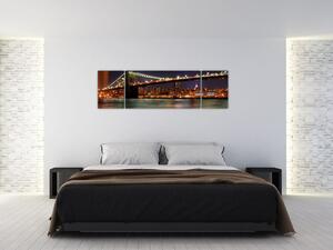 Svetelný most - obraz (Obraz 170x50cm)