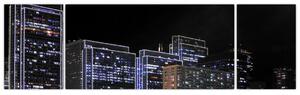 Obraz nočného mesta (Obraz 170x50cm)