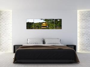 Dom pri jazere - obraz na stenu (Obraz 170x50cm)
