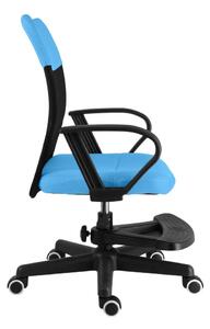 Detská stolička na kolieskach TIMMY II s podnožkou - látka, viac farieb svetlo modrá
