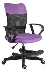 Detská stolička na kolieskach TIMMY II s podnožkou - látka, viac farieb fialová