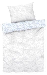 LIVARNO home Posteľná bielizeň z bavlny Renforcé, 140 x 200 cm, (vzor/modrá/sivá) (100358721)