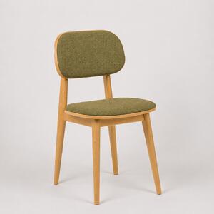 StimaJedálenská stolička LULA soft čalúnená Vyberte variant ->: Dub natural, Vyberte látku ->: LUX Zelená 18