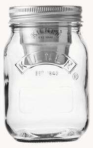 Sklenená úložná dóza's držiakom na dochucovadlá Kilner, 0,5 l