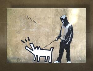 Obraz na plátne Street ART – Banksy - 20x30 cm