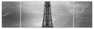 Trabant u Eiffelovej veže - obraz na stenu (Obraz 170x50cm)