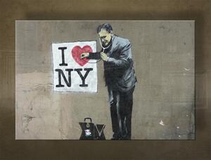 Obraz na plátne Street ART – Banksy - 20x30 cm