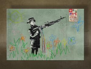 Obraz na plátne Street ART – Banksy - 20x30 cm