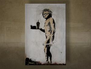 Obraz na plátne Street ART – Banksy - 100x150 cm