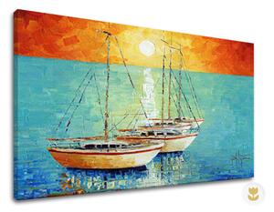 Autorská reprodukcia na plátne LODE - 60x40 cm