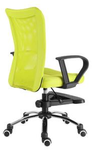 Detská stolička s podnožou BUCK –⁠ látka, viac farieb Zelená