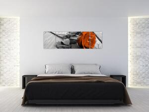 Ruže oranžová - obraz (Obraz 170x50cm)