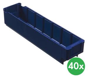 Plastová regálová prepravka MAX - 94 x 400 x 80 mm, 40 ks