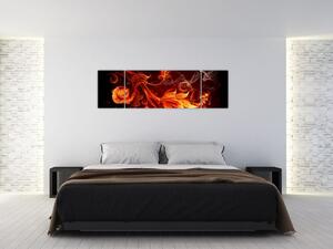 Abstraktné oheň - obraz (Obraz 170x50cm)