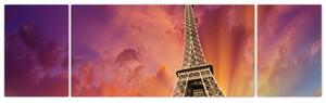 Eiffelova veža - moderný obraz (Obraz 170x50cm)