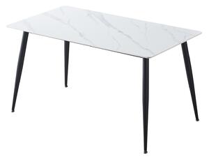 Jedálenský stôl ADRIA 140x80 biely mramor