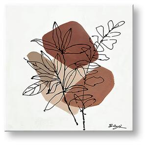 Obraz na plátne LISTY - 50x50 cm