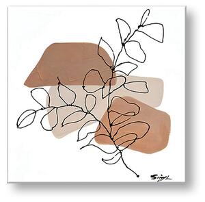 Obraz na plátne LISTY - 50x50 cm