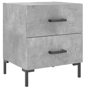 Nočný stolík betónovo sivý 40x35x47,5 cm kompozitné drevo