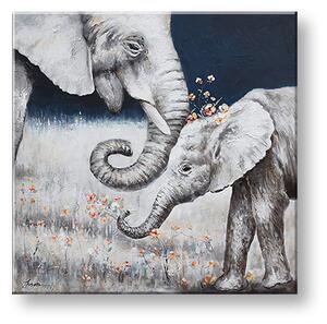 Obraz na plátne SLONY - 50x50 cm