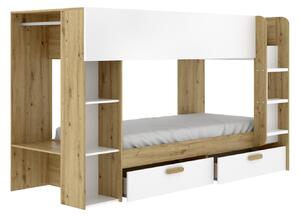 Poschodová posteľ s úložným priestorom Vinito