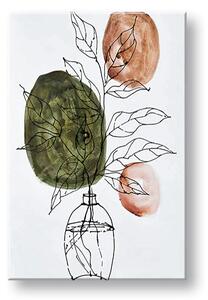Obraz na plátne KVET VO VÁZE - 40x60 cm