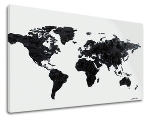 Obraz na plátne MAPA SVETA - 80x50 cm