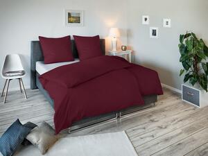 Face-2-Face Mako-saténová posteľná bielizeň, Uni Strip Burgundy (140 x 200 cm, 80 x 80 cm ) (100258000)