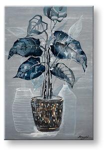 Obraz na plátne KVET V KVETINÁČI - 40x60 cm