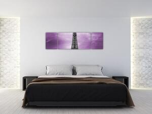 Abstraktný obraz Eiffelovej veže - obraz (Obraz 170x50cm)