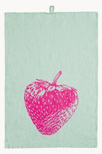 Ľanová utierka Strawberry