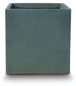 Betonový kvetináč Kubix (50 x 50 x 50 cm) - Tmavozelená XL (50 x 50 x 50 cm)