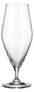 Crystalite Bohemia pohár na pivo na stopke Gavia 630 ml 6KS