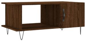 Konferenčný stolík hnedý dub 90x50x40 cm kompozitné drevo