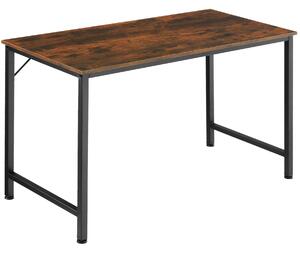 Tectake 404463 písací stôl jenkins - industriálne drevo tmavé, rustikálne, 140 cm