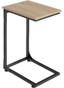 Tectake 404456 odkladací stolík erie 40x30x63cm - industrial svetlé drevo, dub sonoma