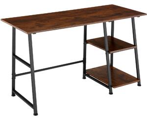 Tectake 404696 písací stôl paisley 120x50x73,5cm - industriálne drevo tmavé, rustikálne