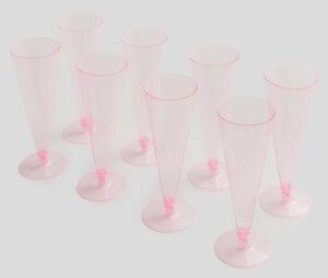 Sinsay - Súprava 8 pohárov - pastelová ružová