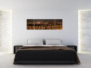 Nočné mesto - obraz (Obraz 170x50cm)