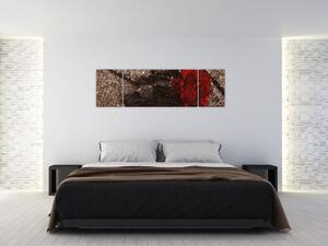 Abstraktný obraz ruže na stenu - obraz (Obraz 170x50cm)