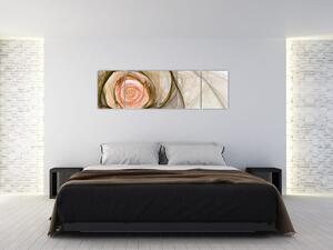 Abstraktný ruže - obraz (Obraz 170x50cm)